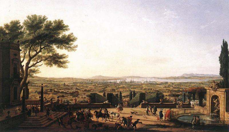 VERNET, Claude-Joseph The Town and Harbour of Toulon aer France oil painting art